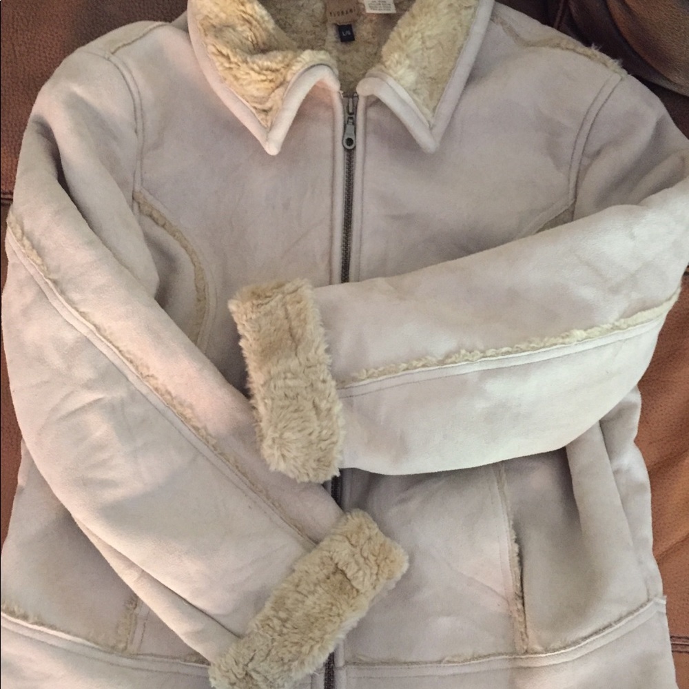 Faux shearling coat